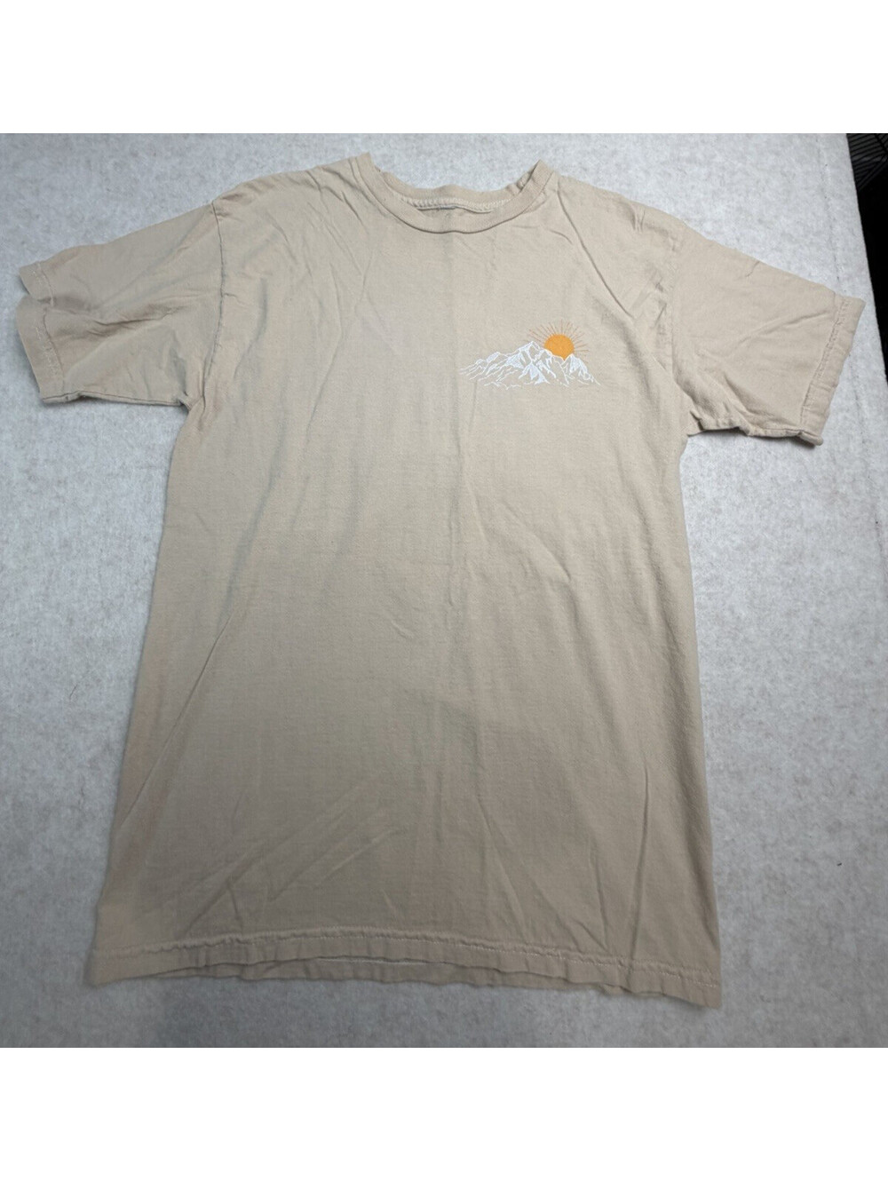 PacSun Men's Beige Graphic Short Sleeve 100% Cotton T-shirt Sz M